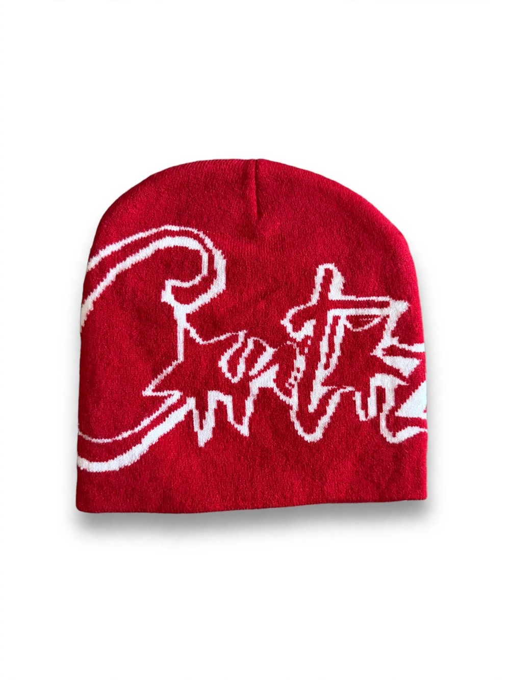 Cortiez Red Beanie with White/Red Logo
